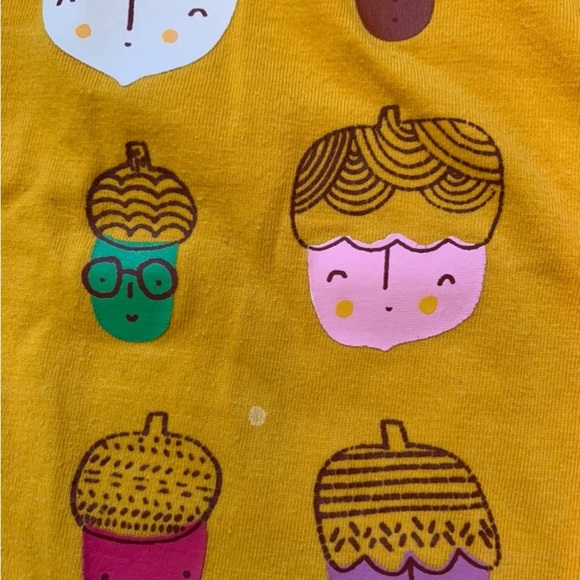 Cat & Jack We Are All Unique Long Sleeved Shirt-Girl’s Size 5T-Acorns Yellow - Picture 5 of 7